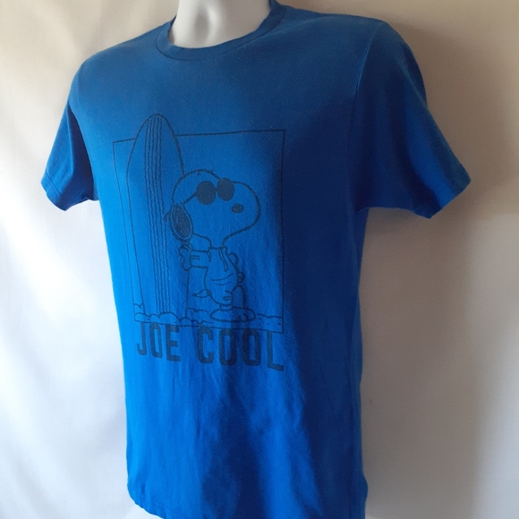 Snoopy Joe cool men's blue short sleeve t-shirt - Picture 3 of 8